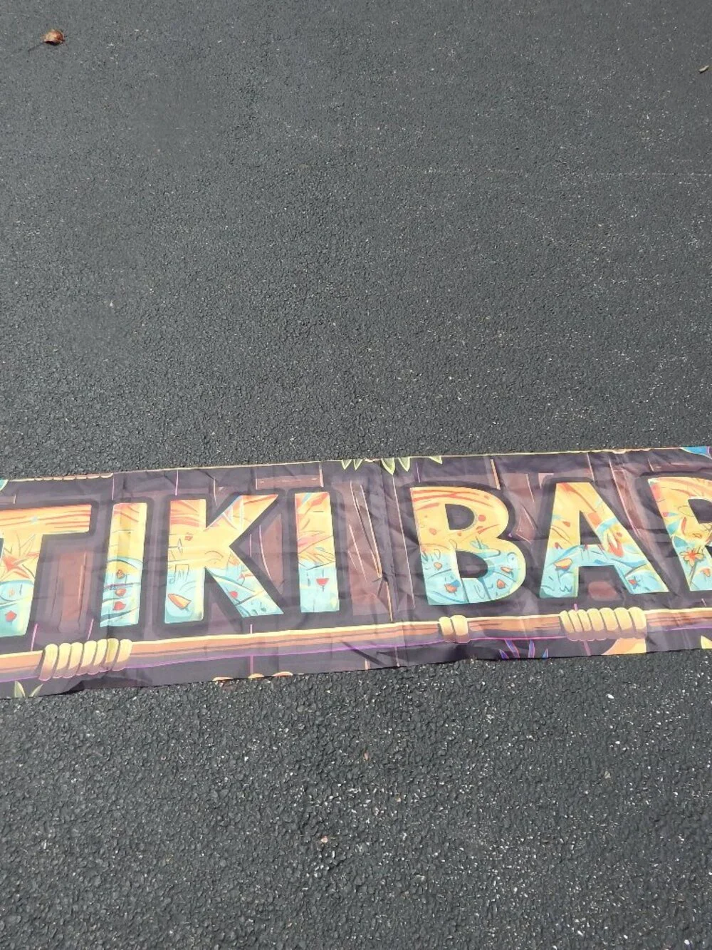 Tiki Bar Banner Sign Size 78
